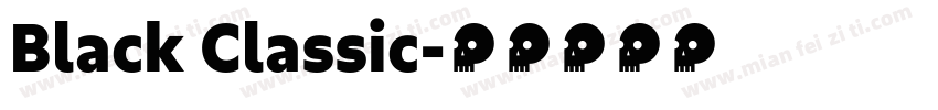 Black Classic字体转换